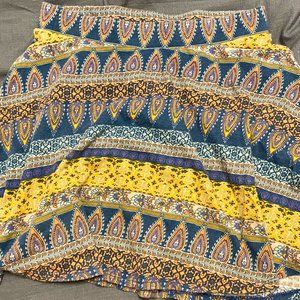 Short, Patterned Skirt